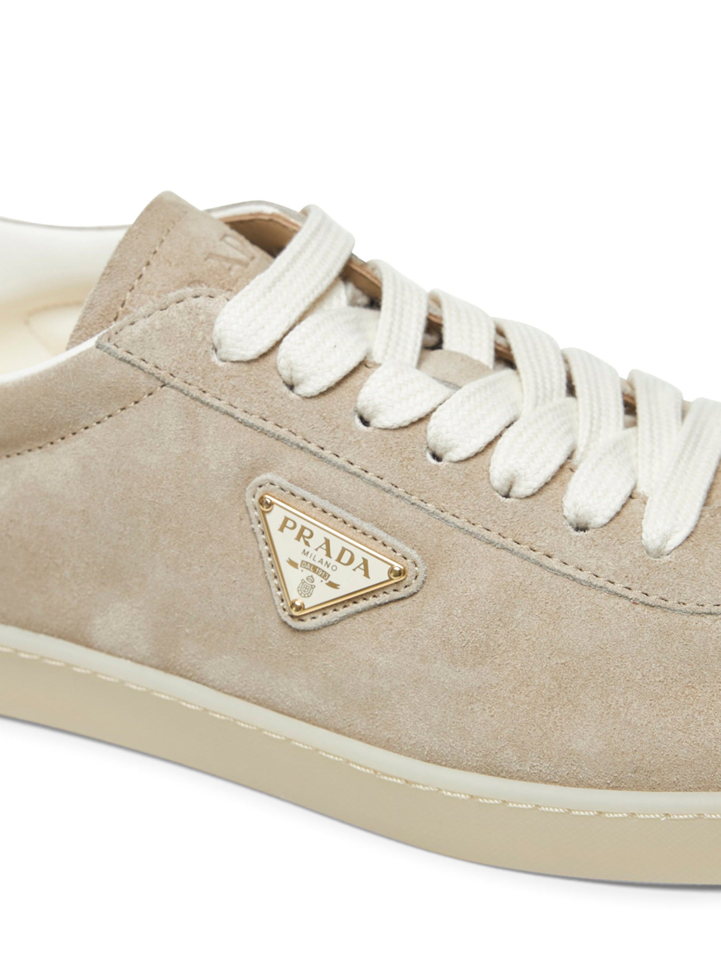 Beige suede Lane sneakers