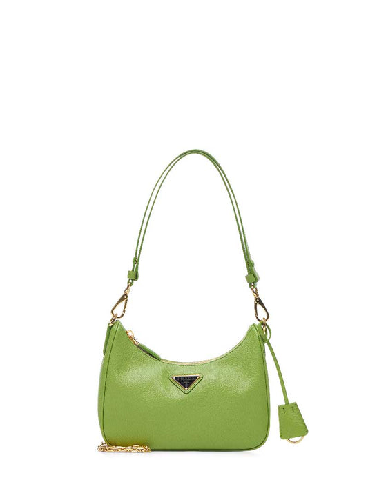 Mini borsa Prada Re-Edition verde