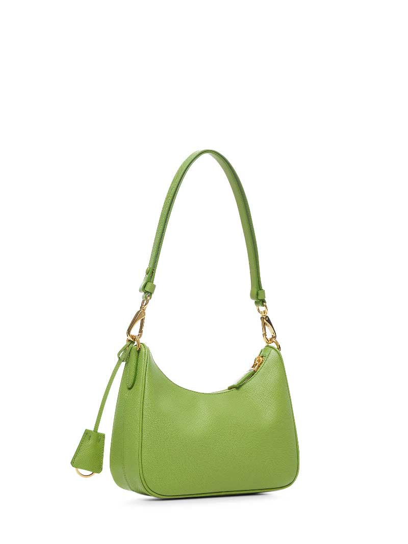 Mini borsa Prada Re-Edition verde