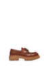 Ccognac leather leather loafers