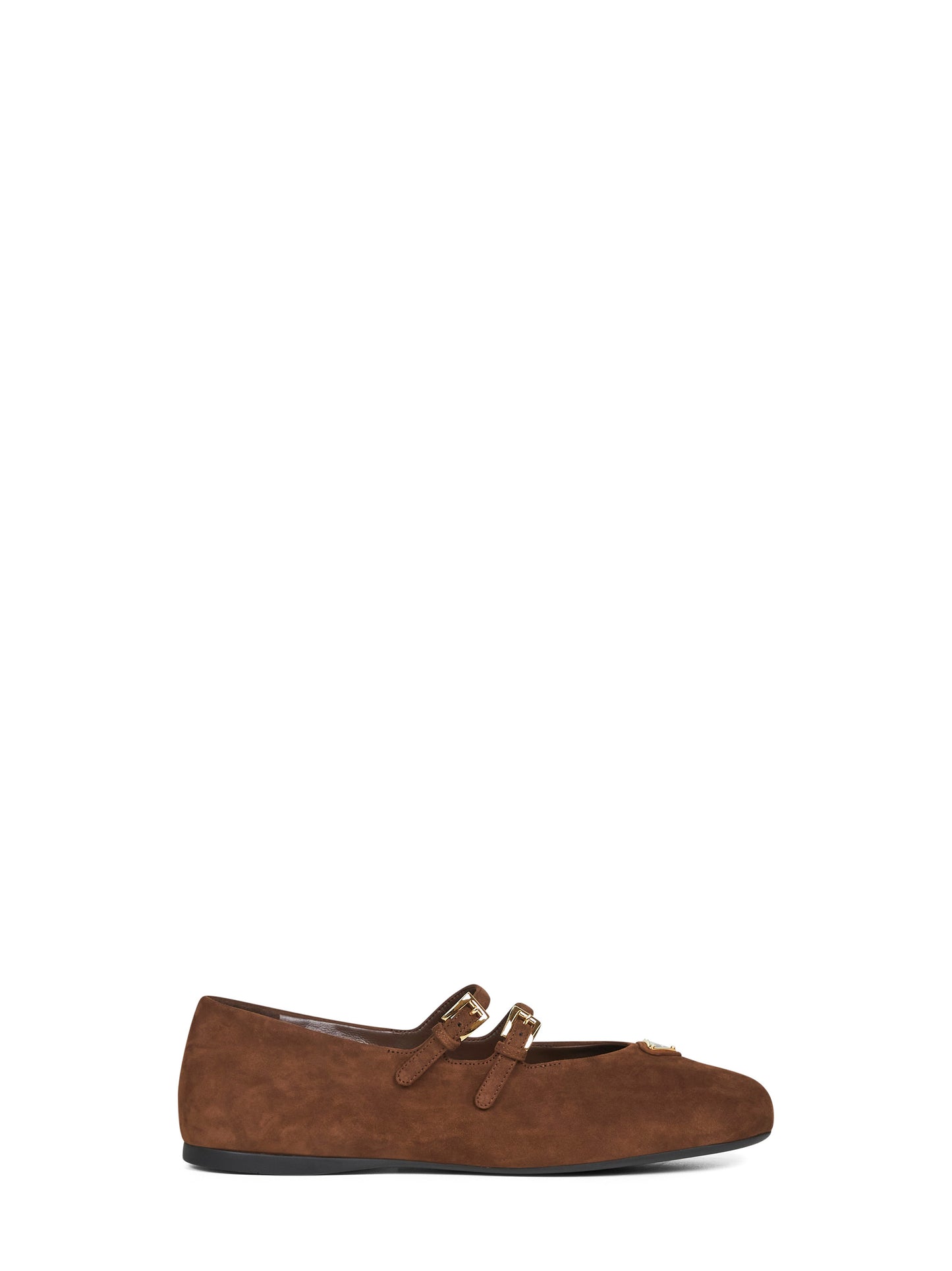 Cocoa suede ballet flats