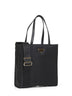 Borsa shopping con tracolla nera