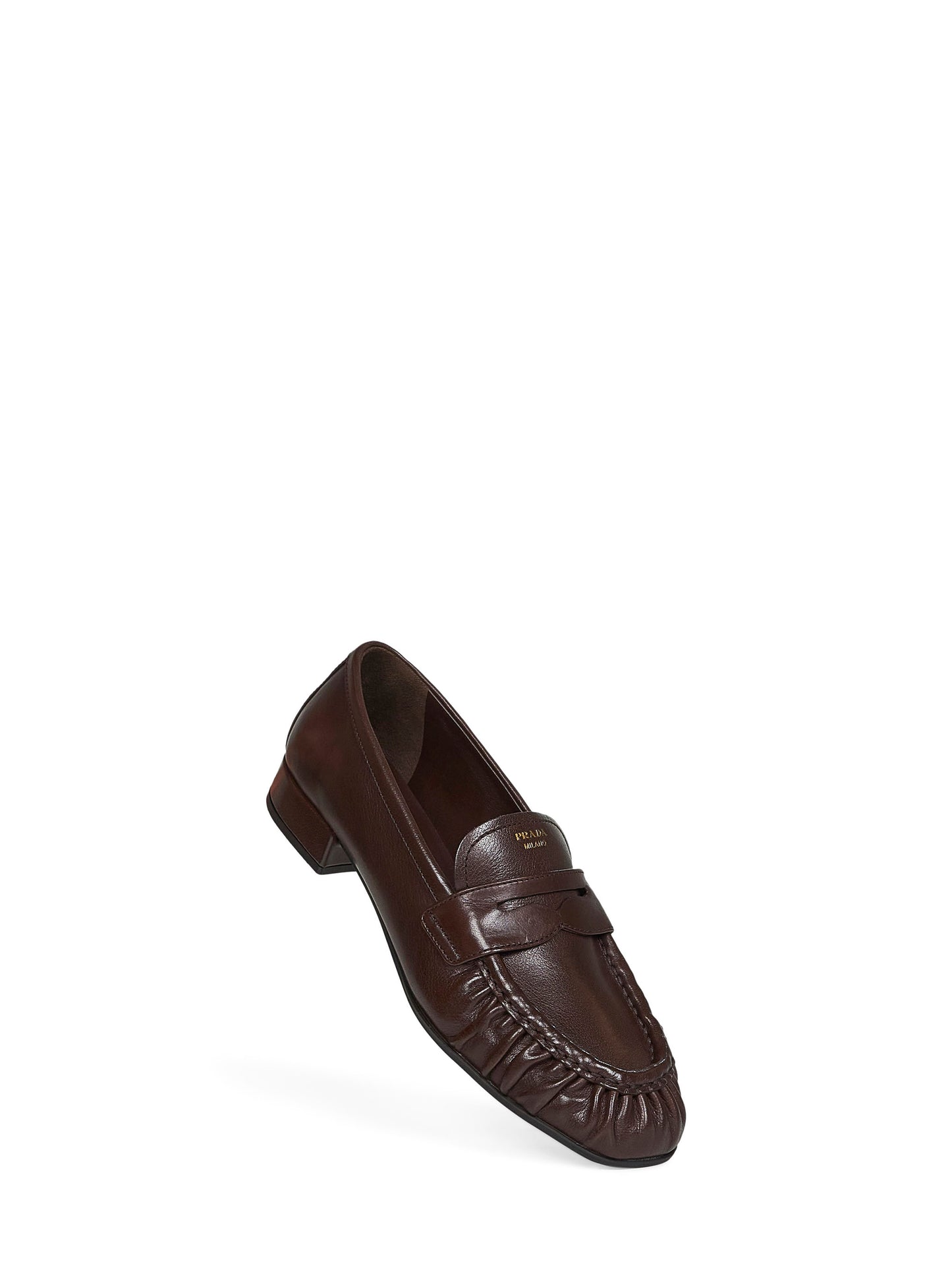 Mocassini in pelle di bufalo marrone