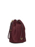 Burgundy bucket pouch bag