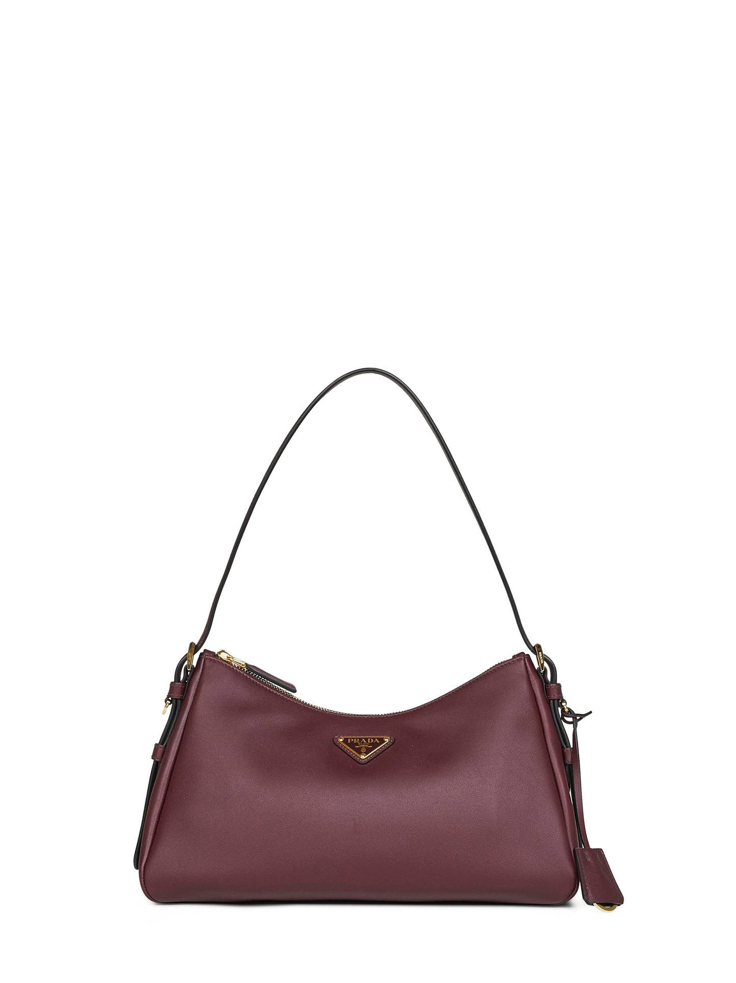 Borsa a spalla Prada Aimée medium bordeaux