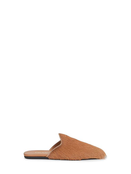Sand pony hair mules