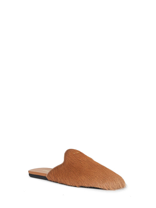 Sand pony hair mules
