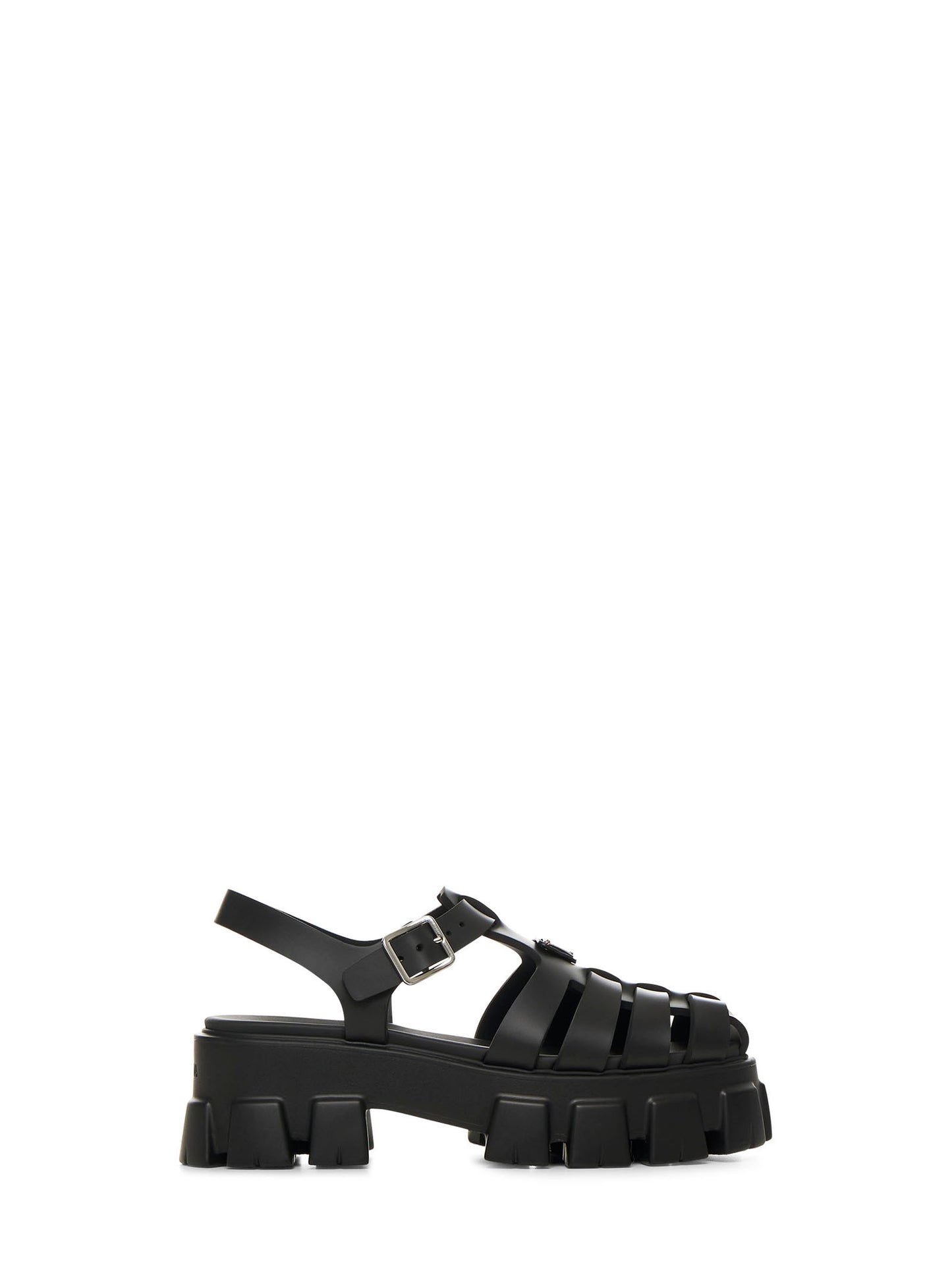 Black rubber Monolith sandals