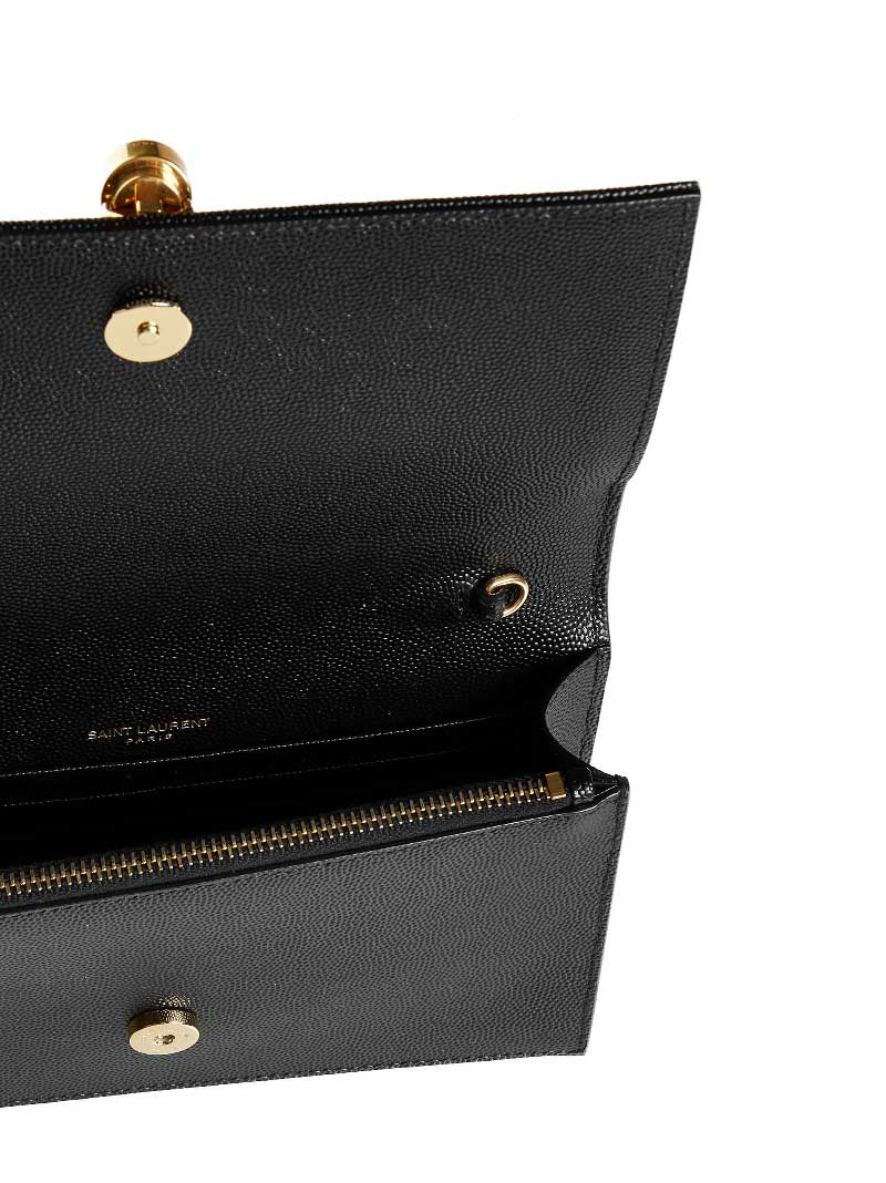 Kate leather wallet on chain bag