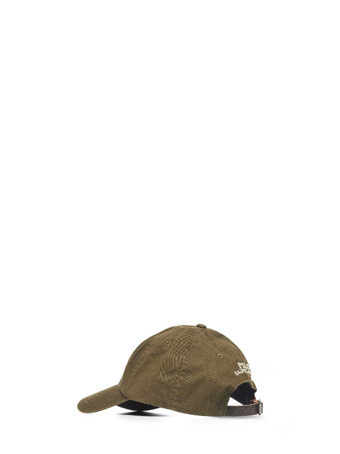 Green twill Polo Bear cap