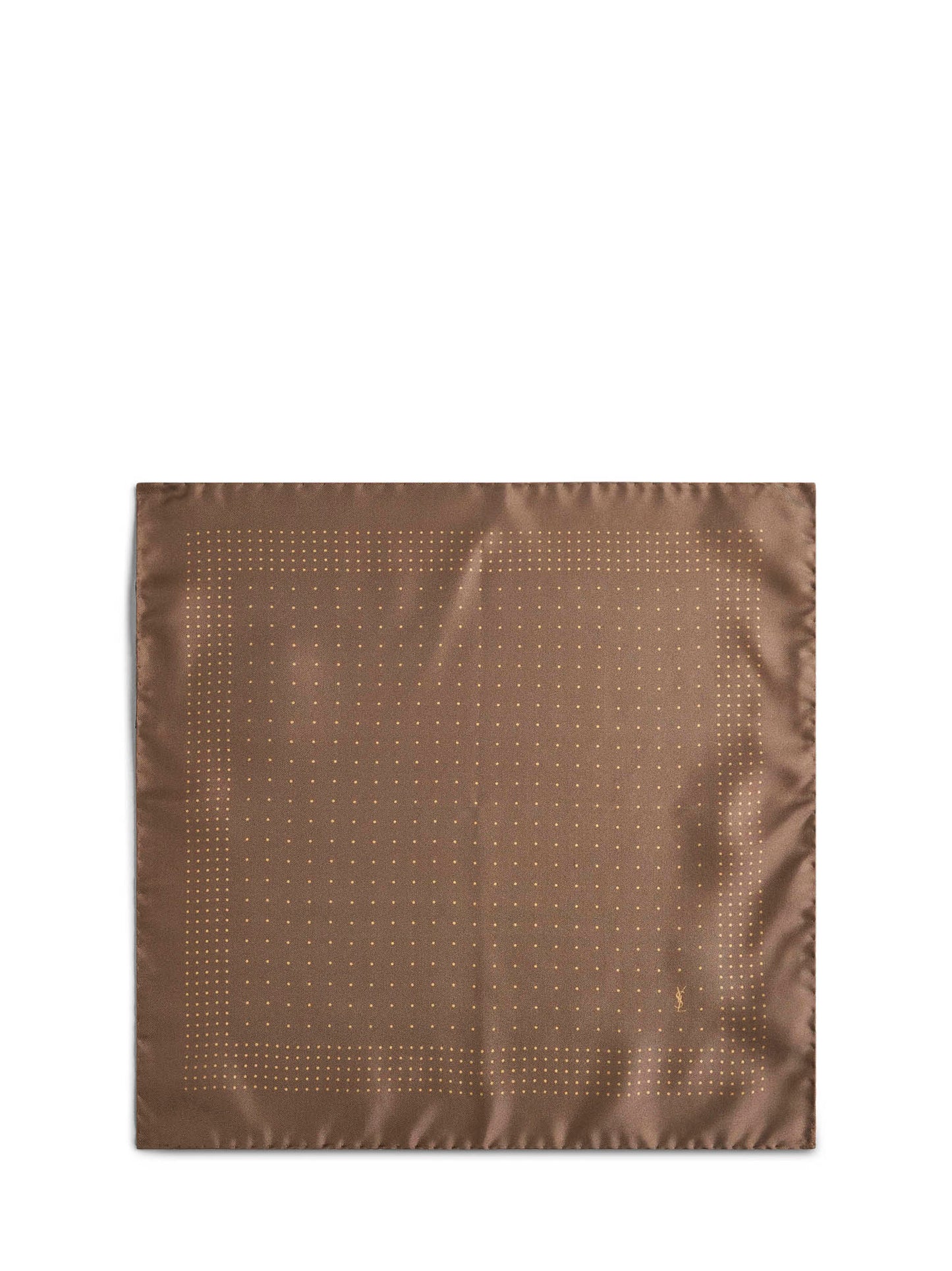 Fazzoletto da taschino in twill di seta a pois