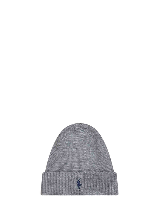 Grey wool Pony beanie