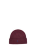 Burgundy wool Pony beanie