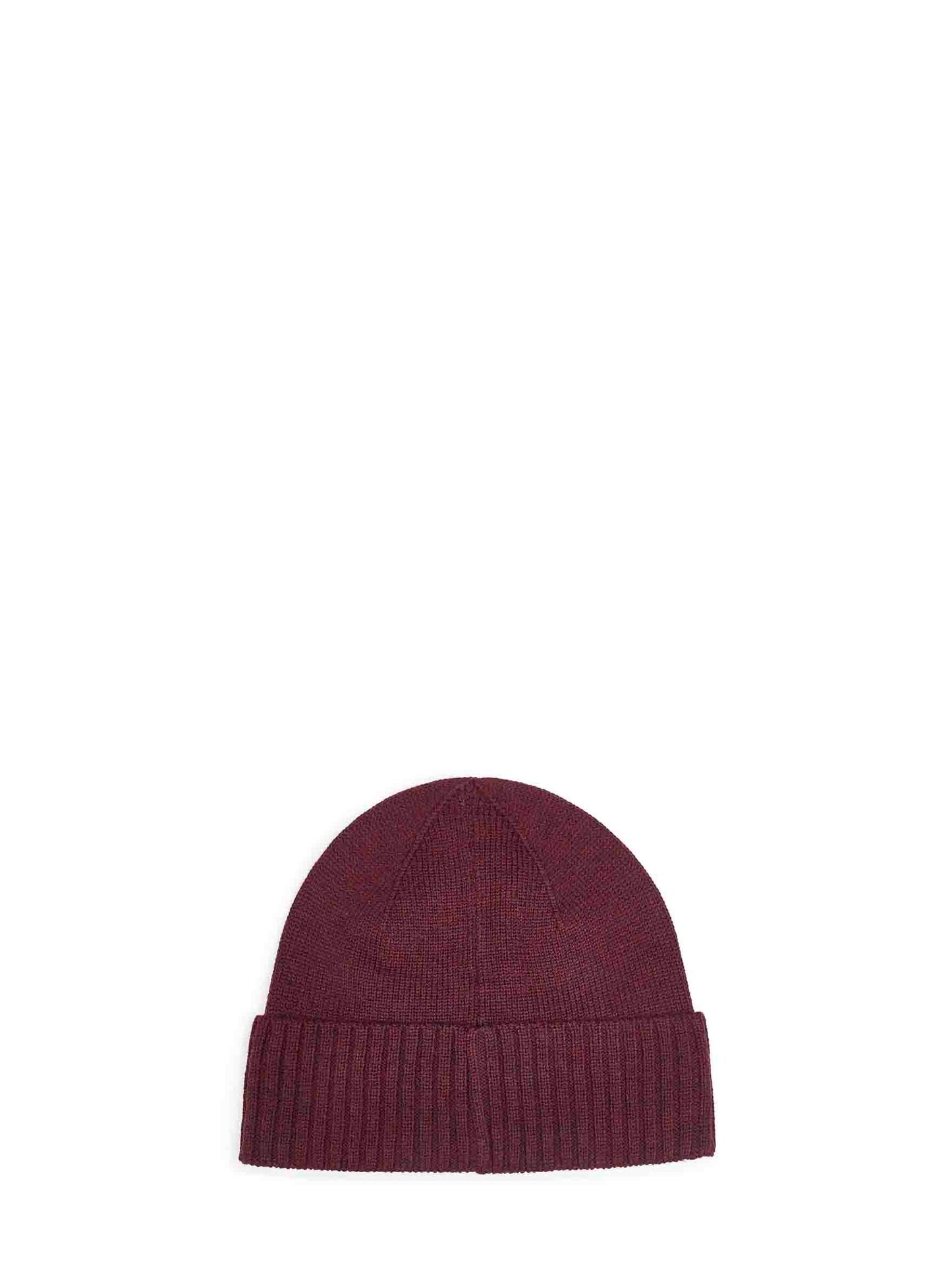 Burgundy wool Pony beanie
