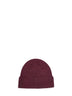 Burgundy wool Pony beanie