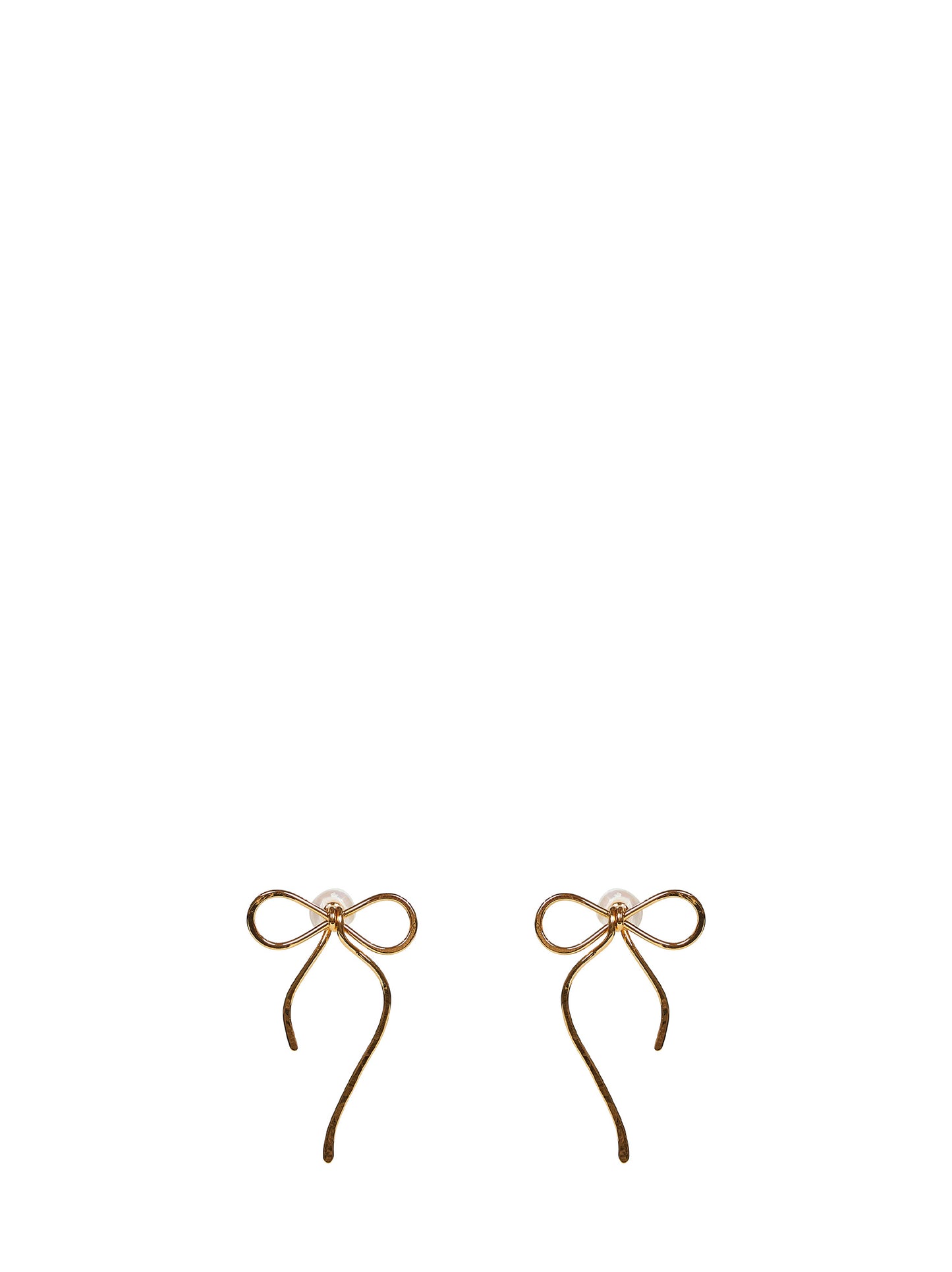 Gold Bow stud earrings