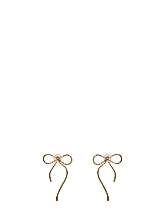 Orecchini a perno Bow oro