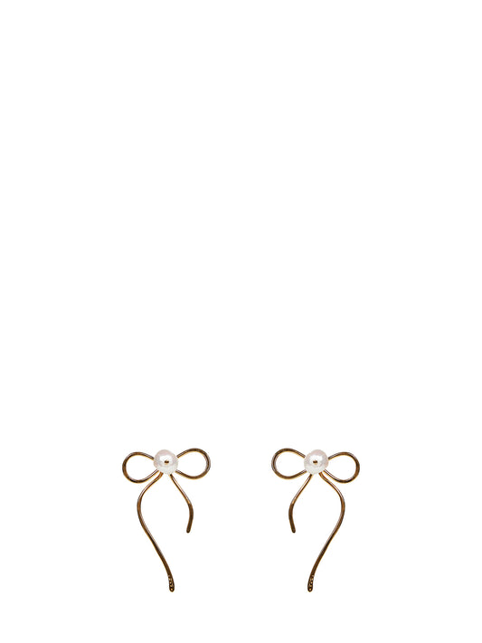 Orecchini a perno Bow oro