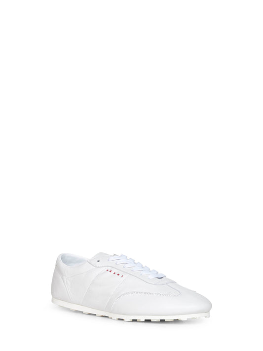 White nappa leather Softy Soccer sneakers