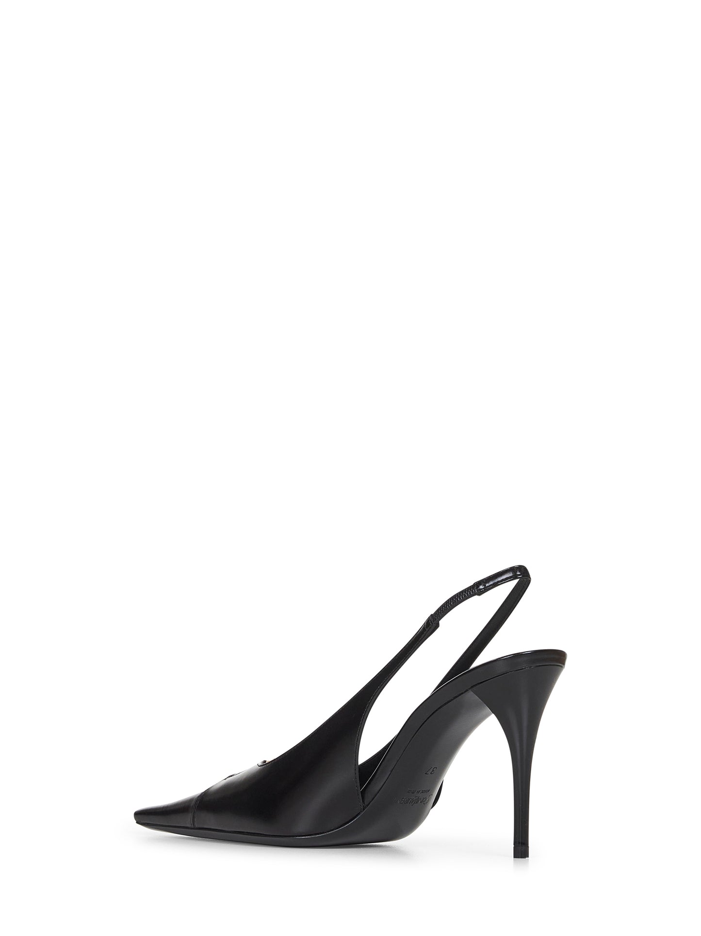 Décolleté Babylone Breteuil in pelle nera