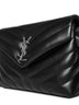 Borsa LouLou piccola in pelle con logo YSL