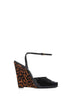 Black LA SCANDALE wedges