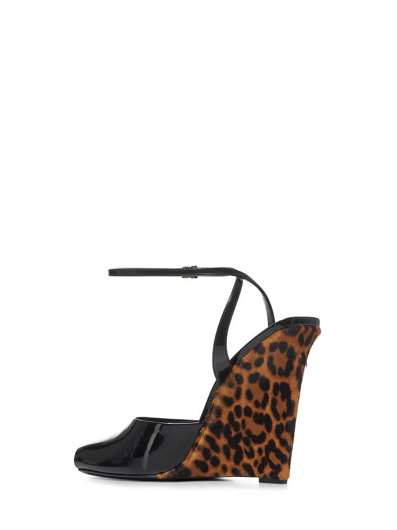 Black LA SCANDALE wedges