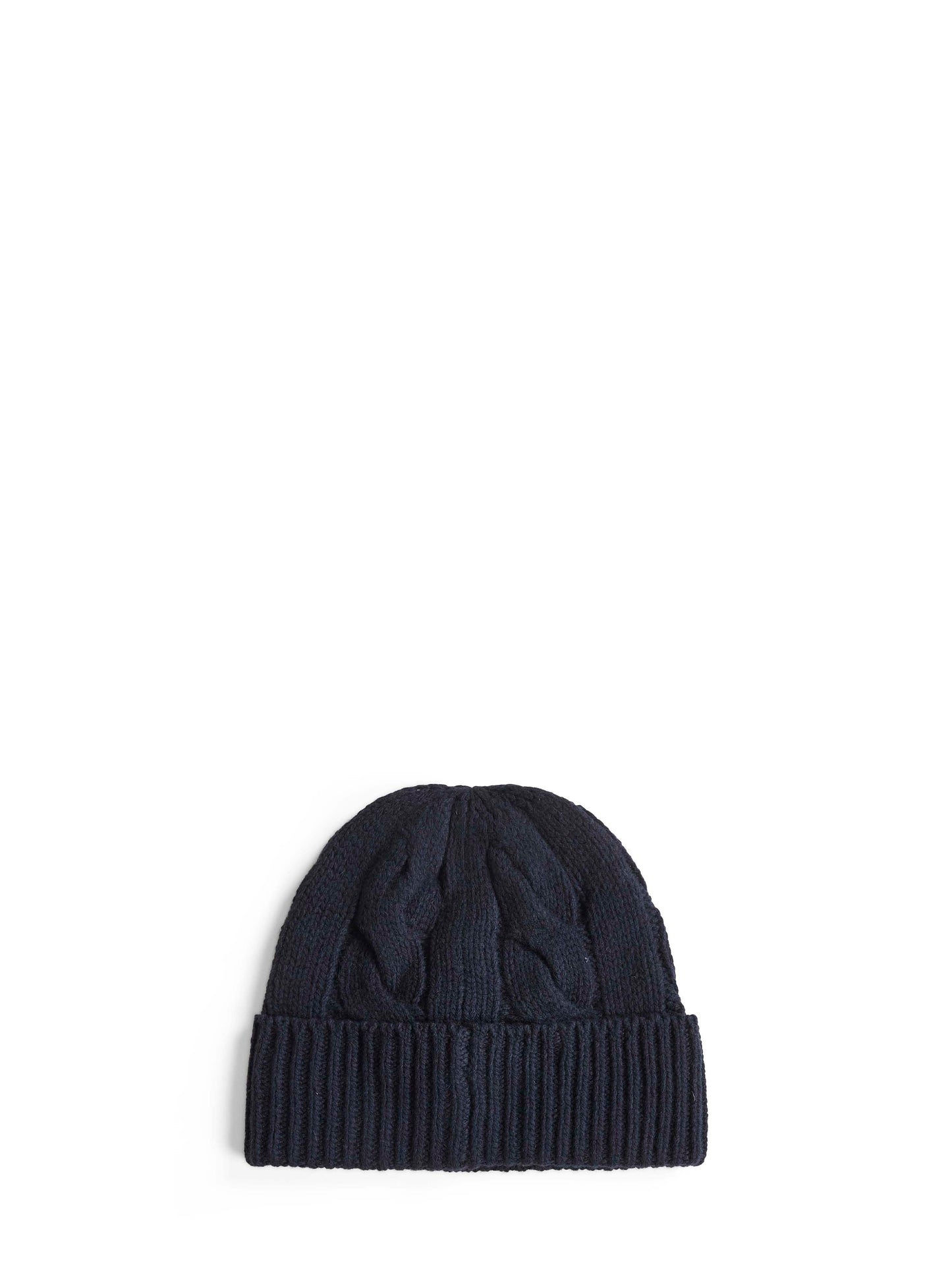 Blue Polo Bear wool blend beanie
