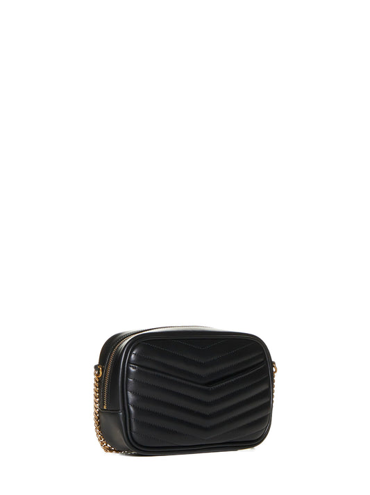 Borsa mini in pelle con logo YSL