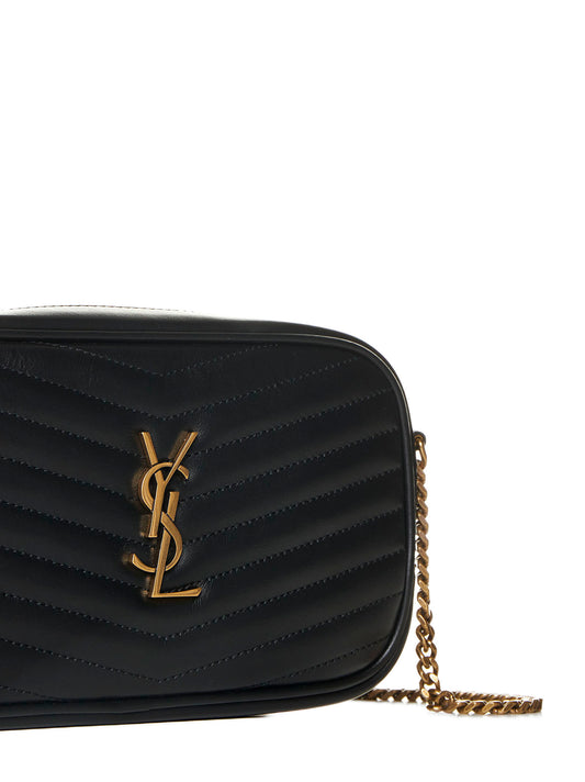 Borsa mini in pelle con logo YSL