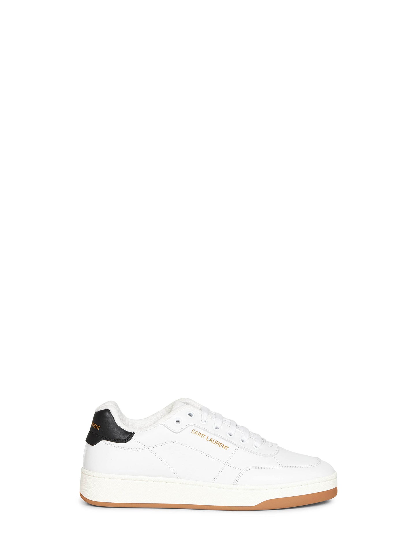 Sneakers SL/61 in pelle liscia bianca<BR/>