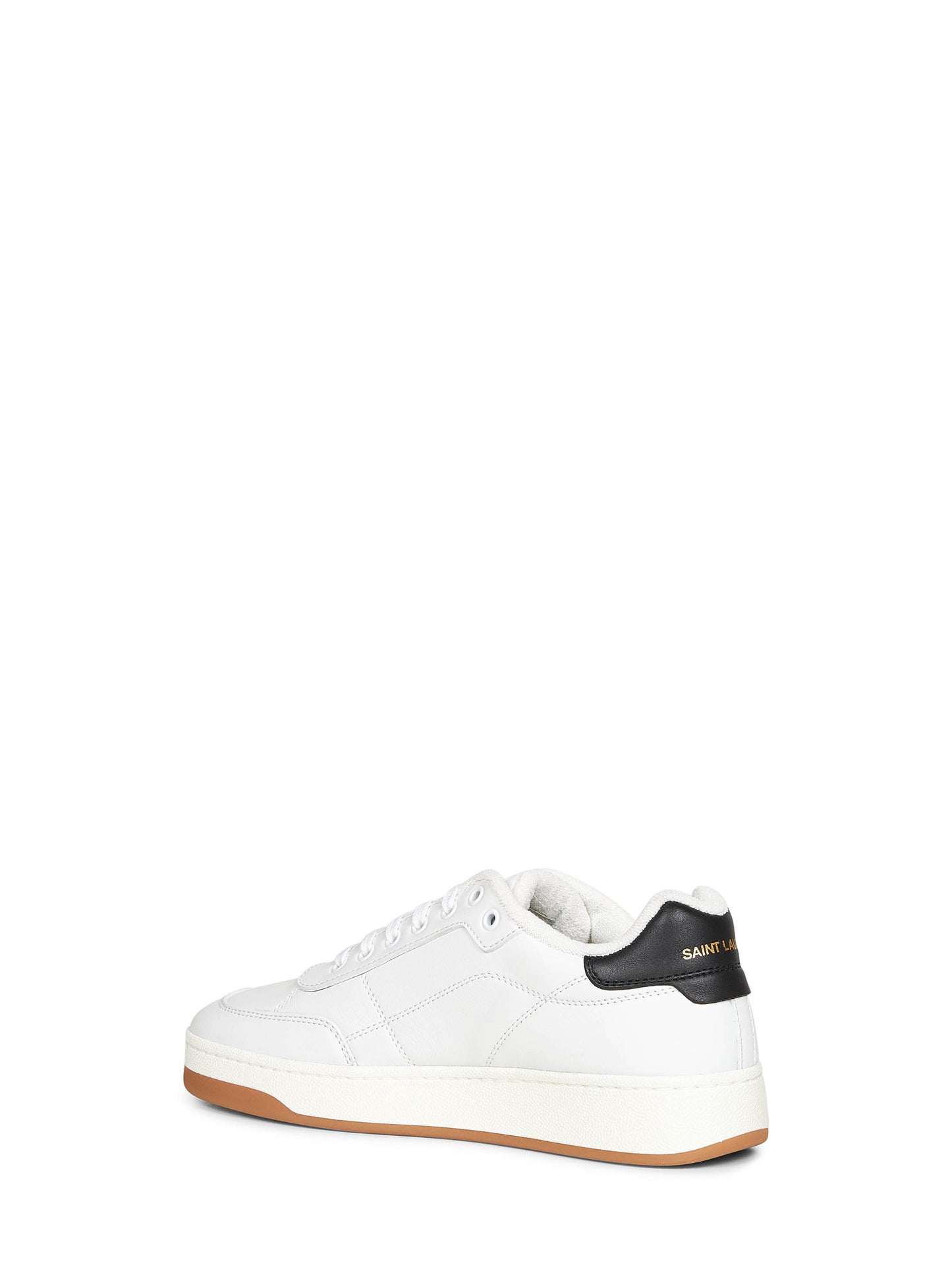 Sneakers SL/61 in pelle liscia bianca<BR/>