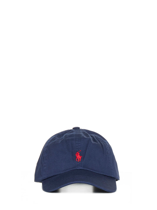 Cappellino da baseball in chino blu