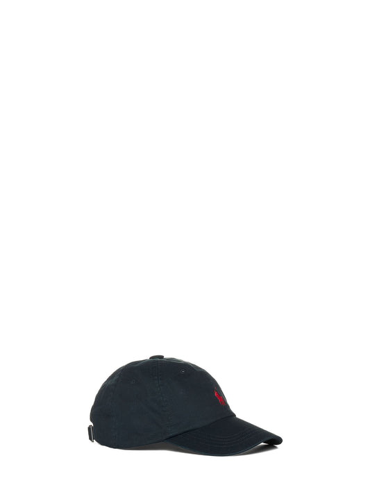Black chino baseball cap