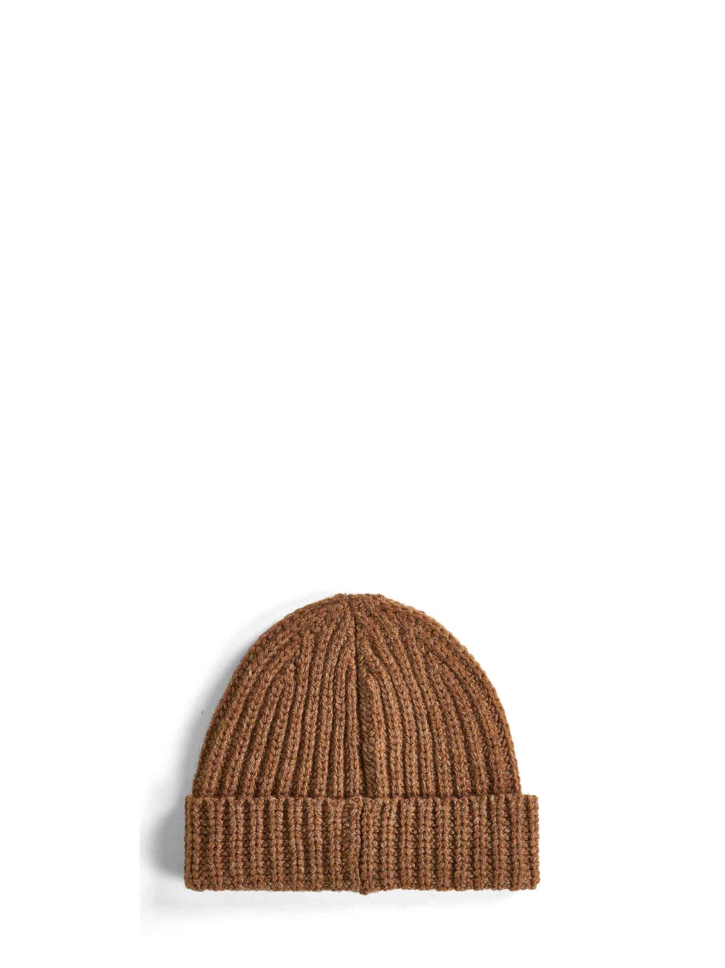 Hazelnut knit hand-stitched logo beanie