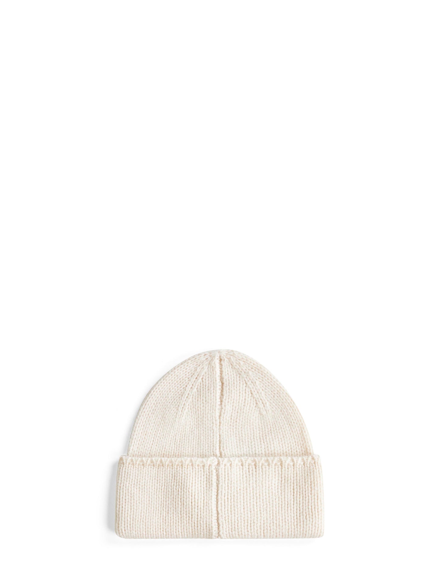 Cream merino wool beanie