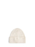 Cream merino wool beanie