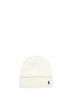 Berretto in lana e cashmere a trecce panna
