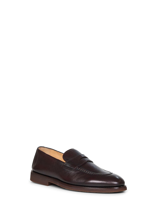 Brown calf leather Penny loafers