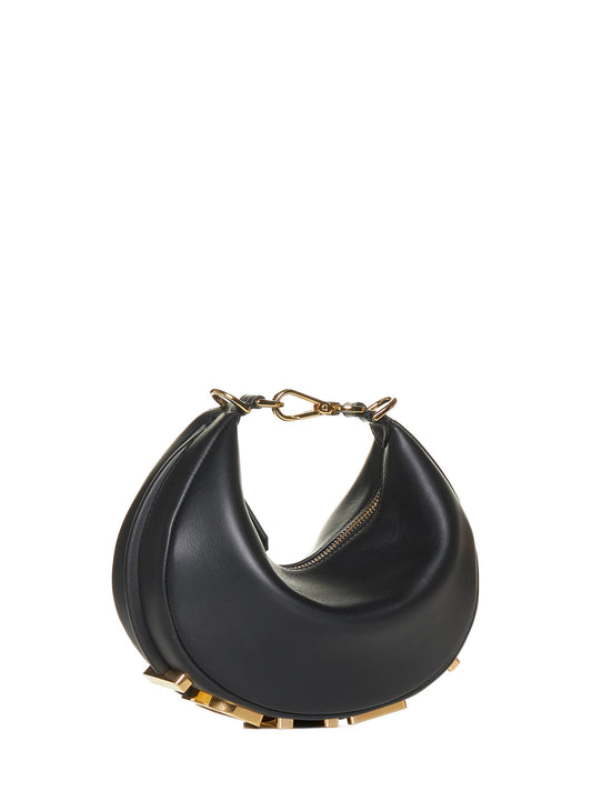 Fendigraphy Minibag in pelle nera