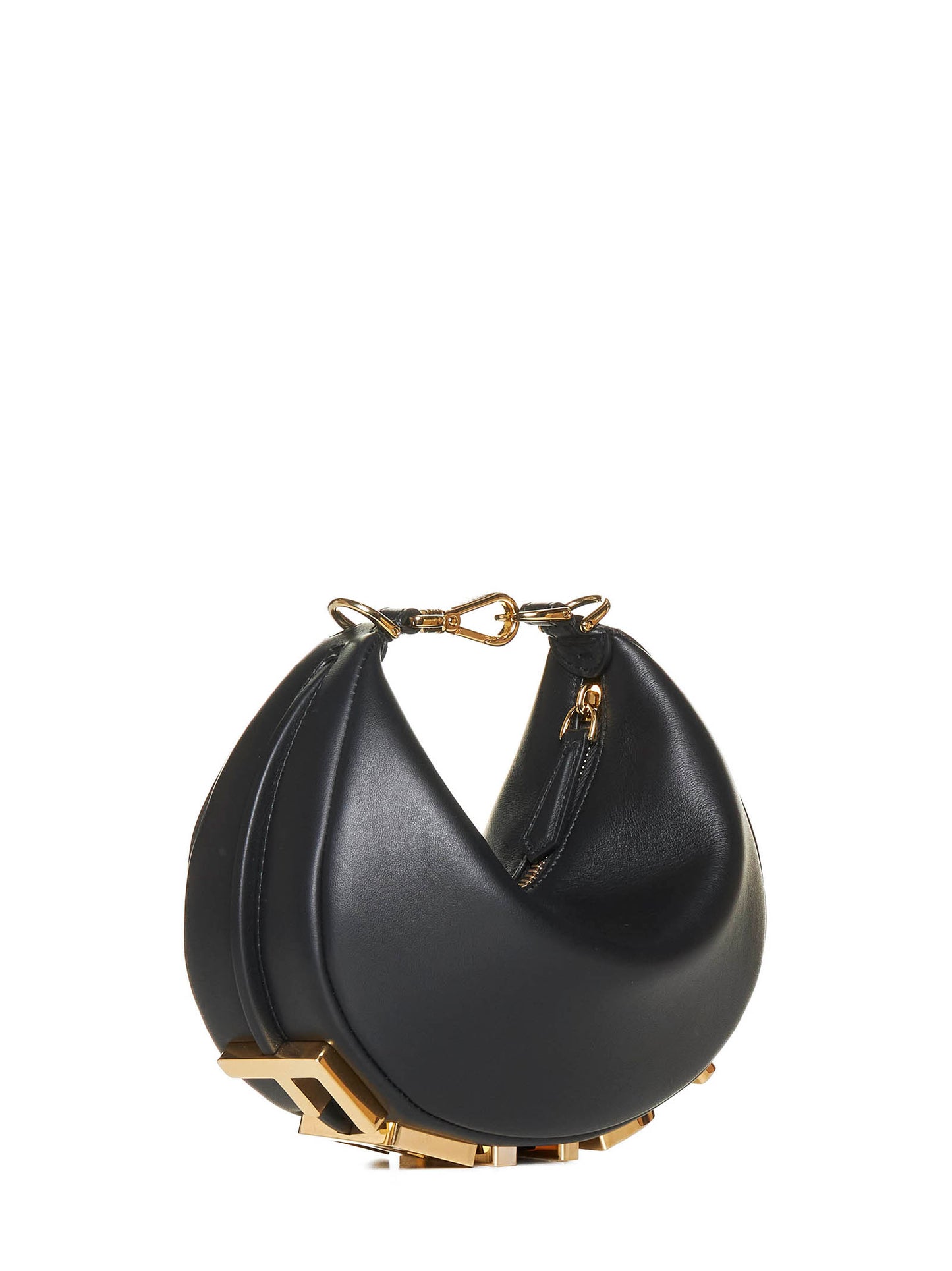 Fendigraphy Minibag in pelle nera