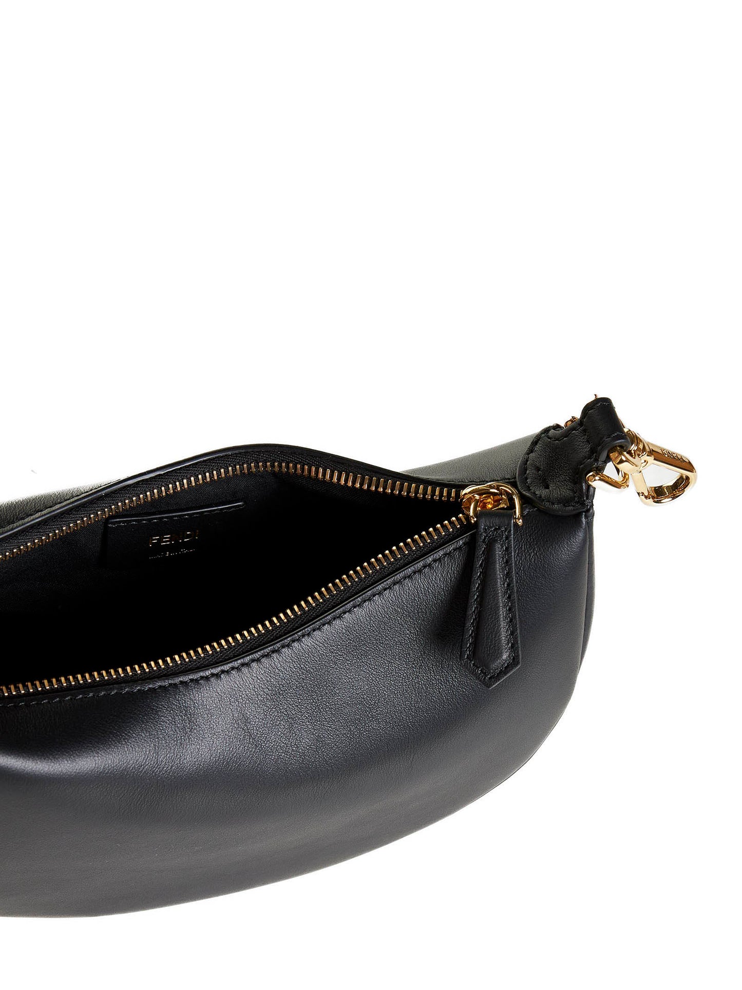 Fendigraphy Minibag in pelle nera