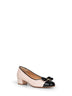 White nappa leather and patent calfskin Vara pumps
