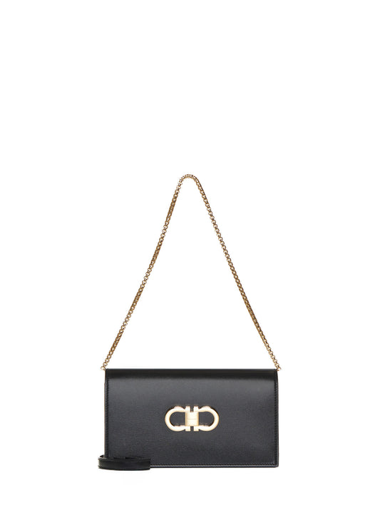 Borsa a tracolla "Double Gancini" Mini Bag