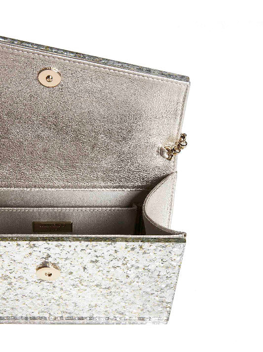 Clutch Candy in acrilico glitter Jimmy Choo