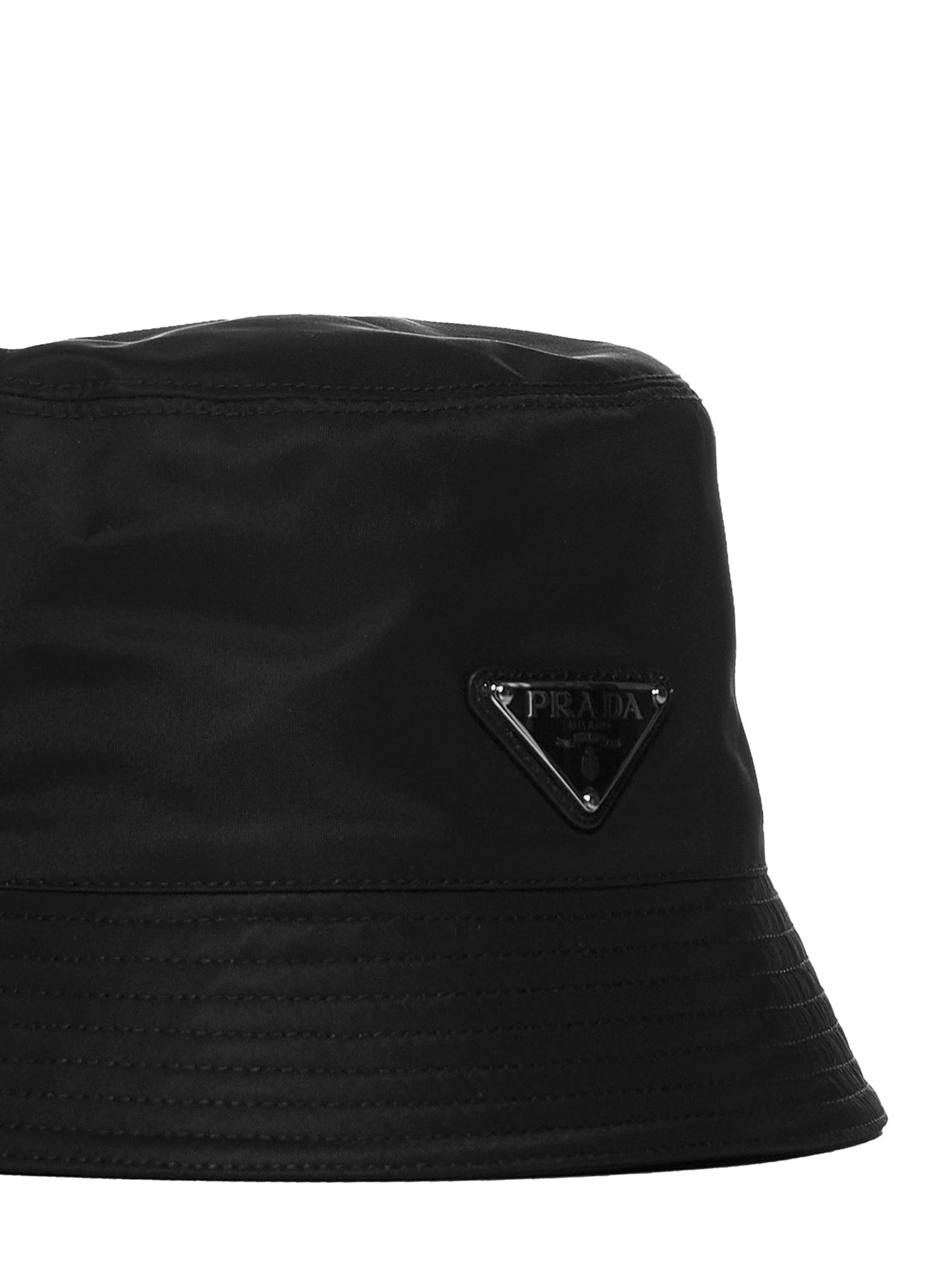 Black bucket hat in Re-Nylon