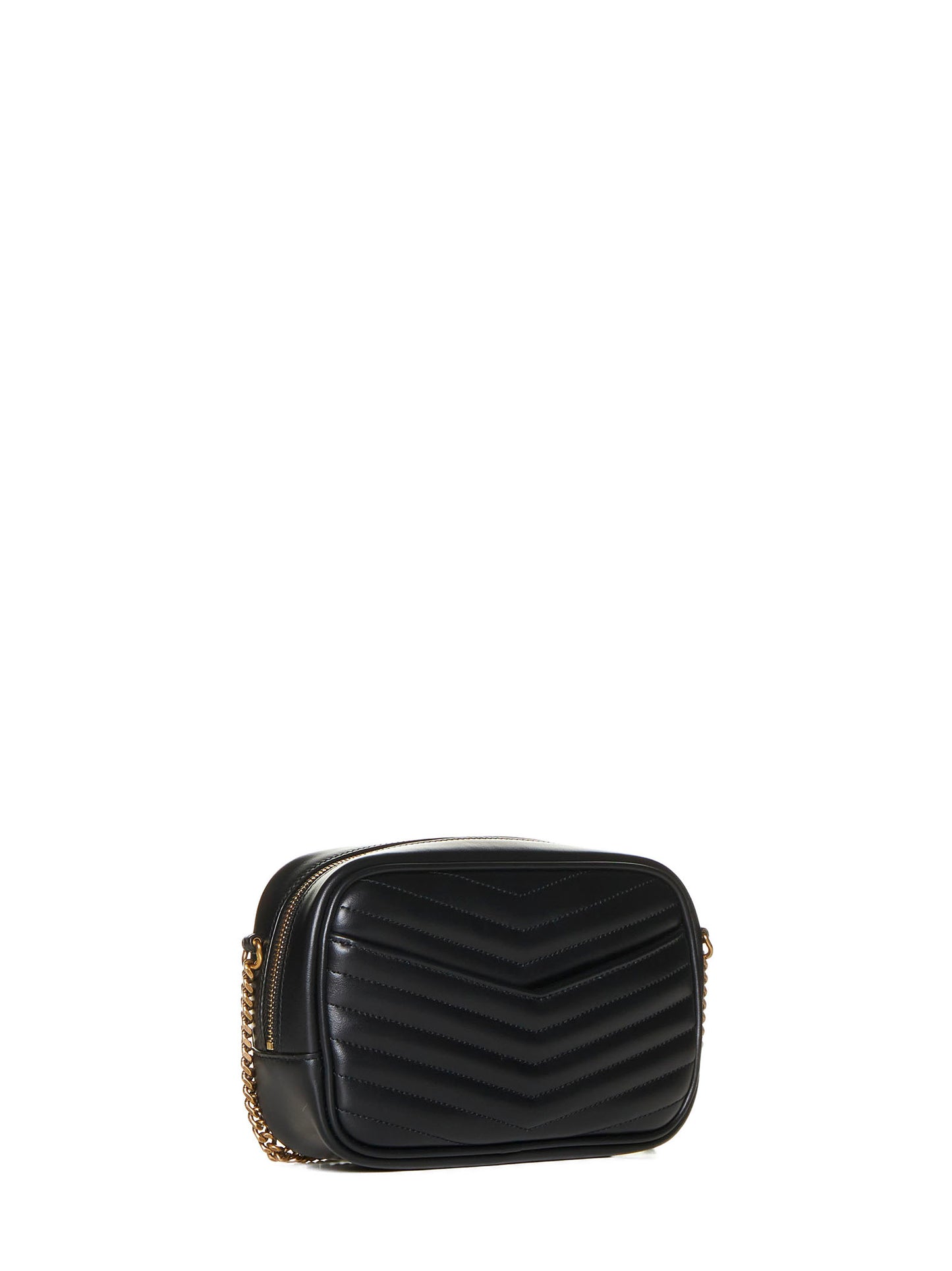 YSL logo leather camera mini bag