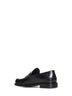 4G plaque leather loafers