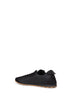 Sneakers Tennis in pelle scamosciata e nylon nero