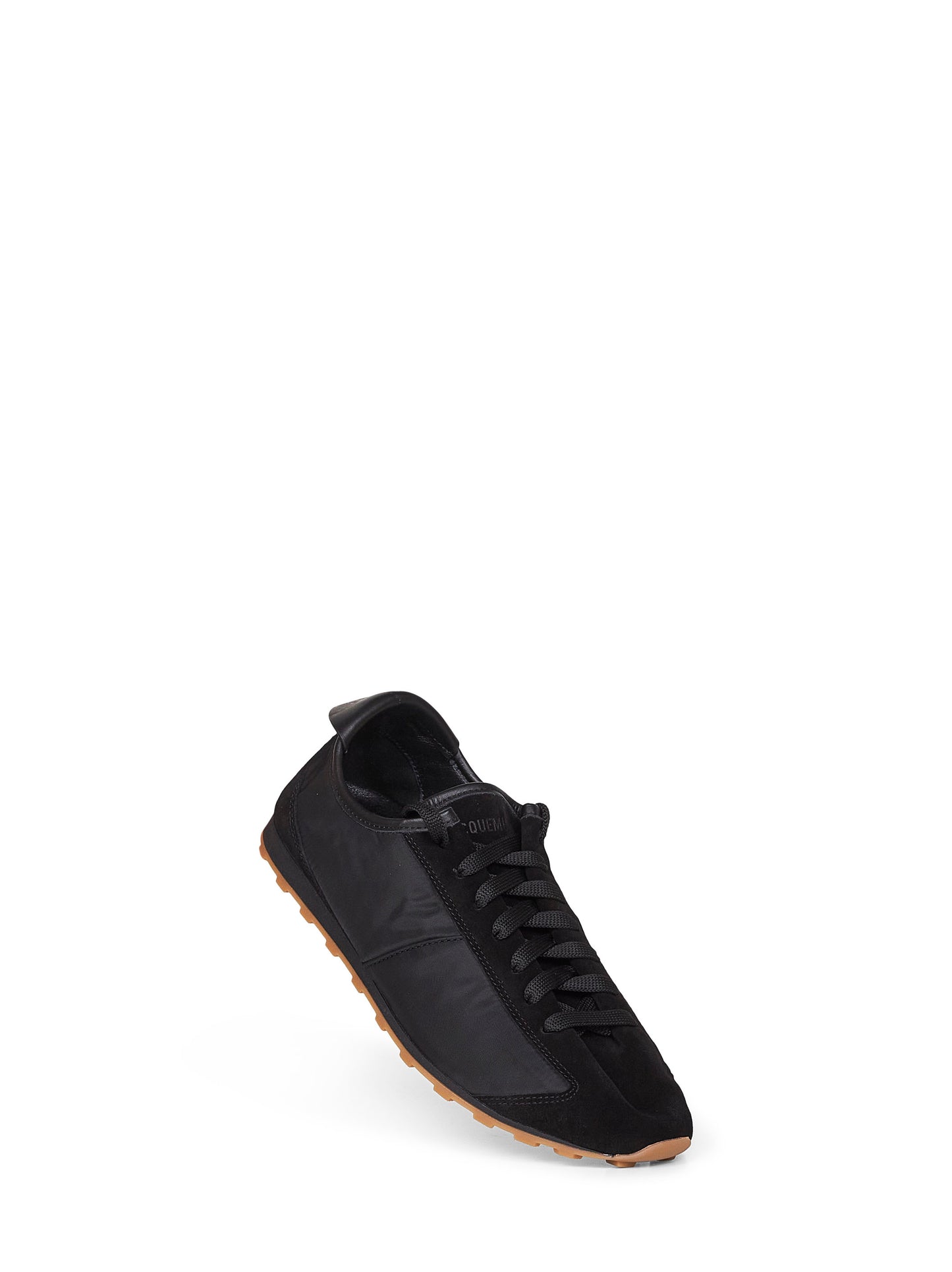 Sneakers Tennis in pelle scamosciata e nylon nero
